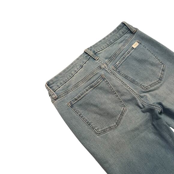 Jen7 by 7 for All Mankind denim jeans. Distressed hem, light wash, cotton blend - Picture 4 of 6